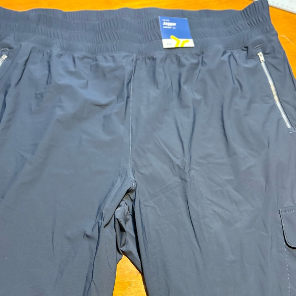Old Navy High-Waisted SleekTech Cargo Joggers xxl 2x blue women’s - Picture 13 of 13
